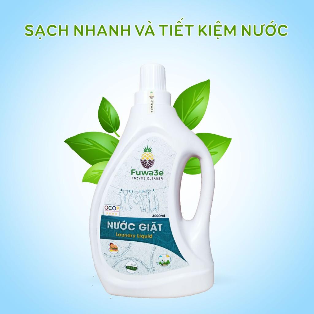 Nước giặt Fuwa3e hữu cơ organic từ chế phẩm Enzyme sinh học 4L an toàn cho bé