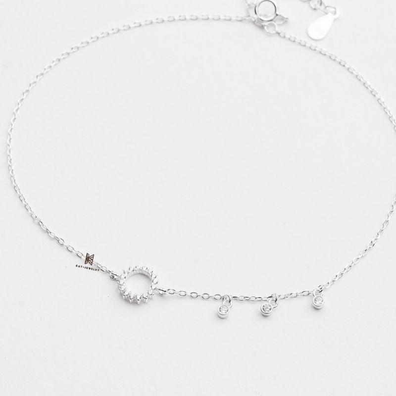 Lắc tay bạc đính đá cao cấp  YN JEWELRY SL