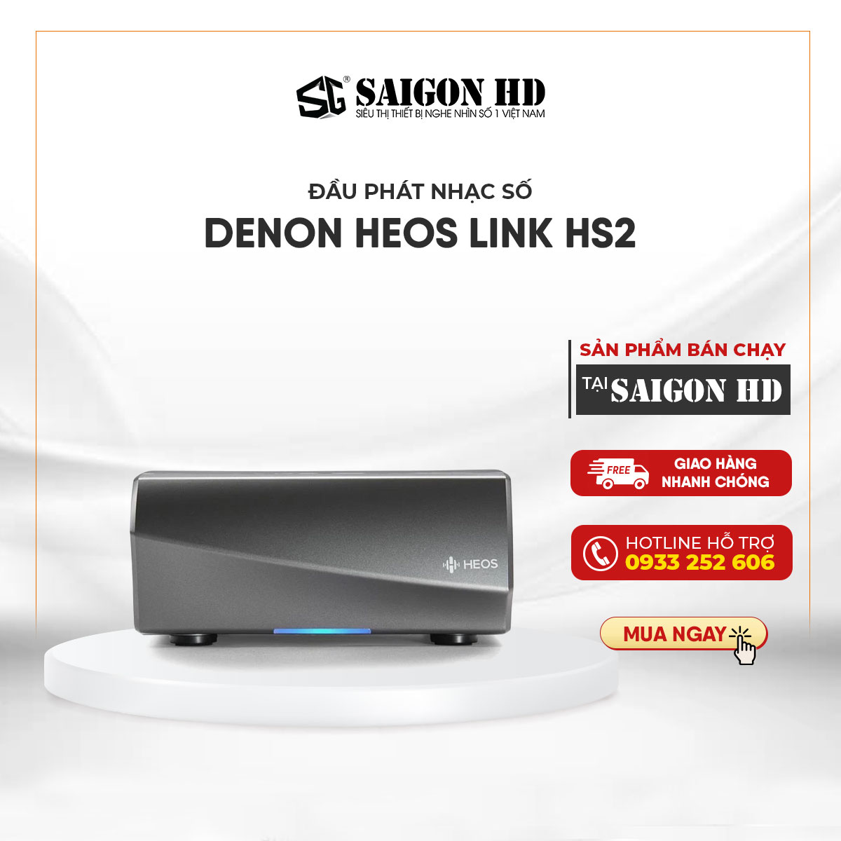 Đầu phát nhạc số DENON Heos Link Hs2 – Hàng chính hãng, giá tốt