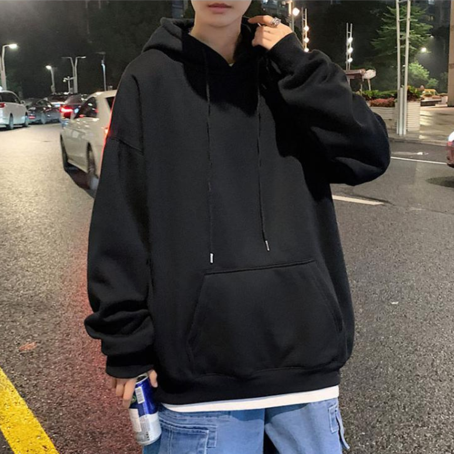 Áo mũ Hoodie Unisex MonsterX SPOCE form rộng 5 màu nỉ bông cặp đôi nam nữ Oversize Ulzzang thu đông