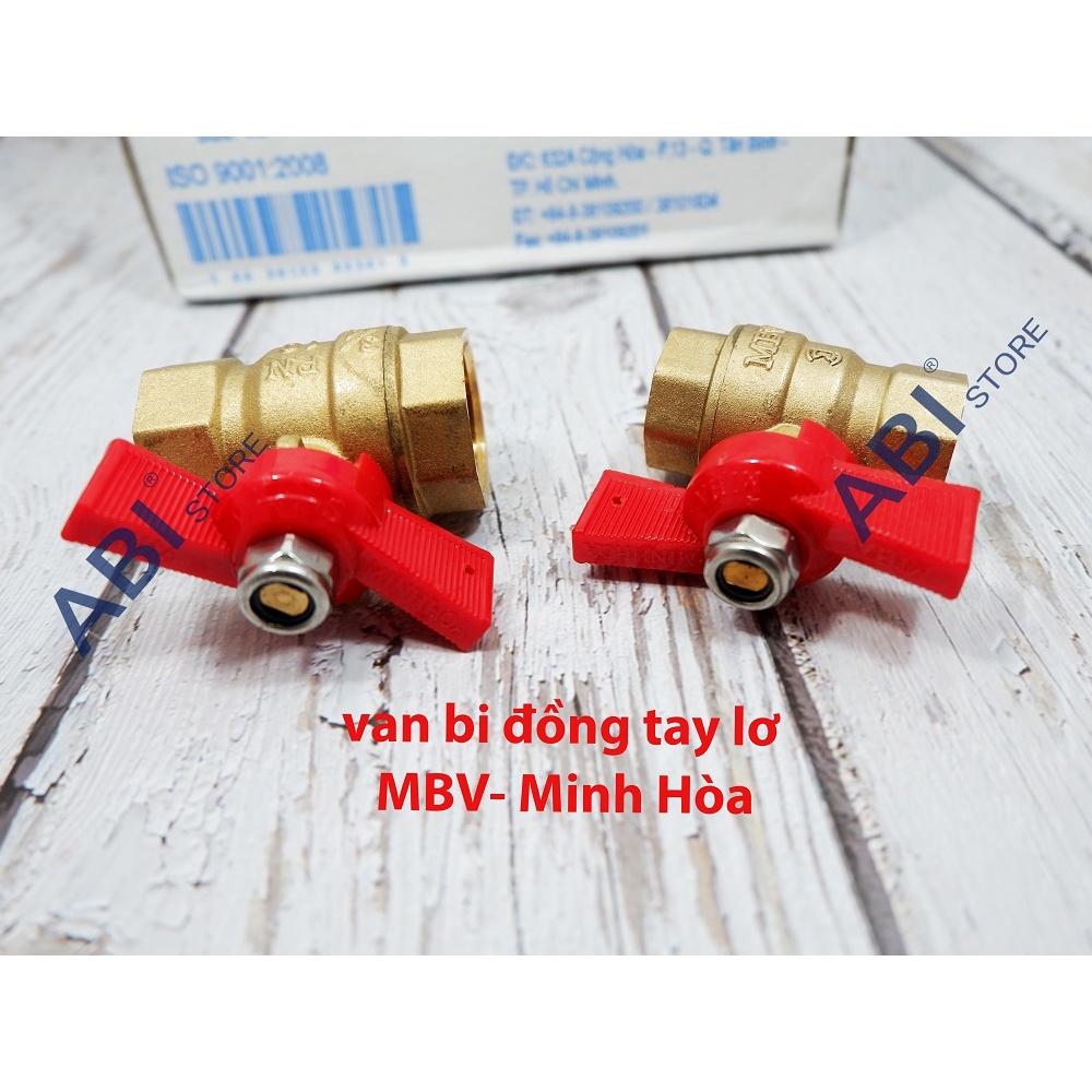 Van bi đồng tay bướm MBV Minh Hòa dn15, dn20 Việt Nam cao cấp