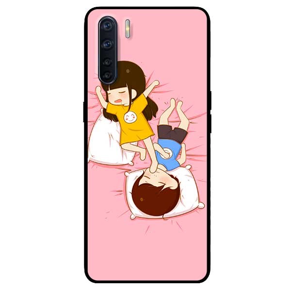 Ốp lưng dành cho Oppo Reno 3 - Oppo A91 mẫu Couple Ngủ