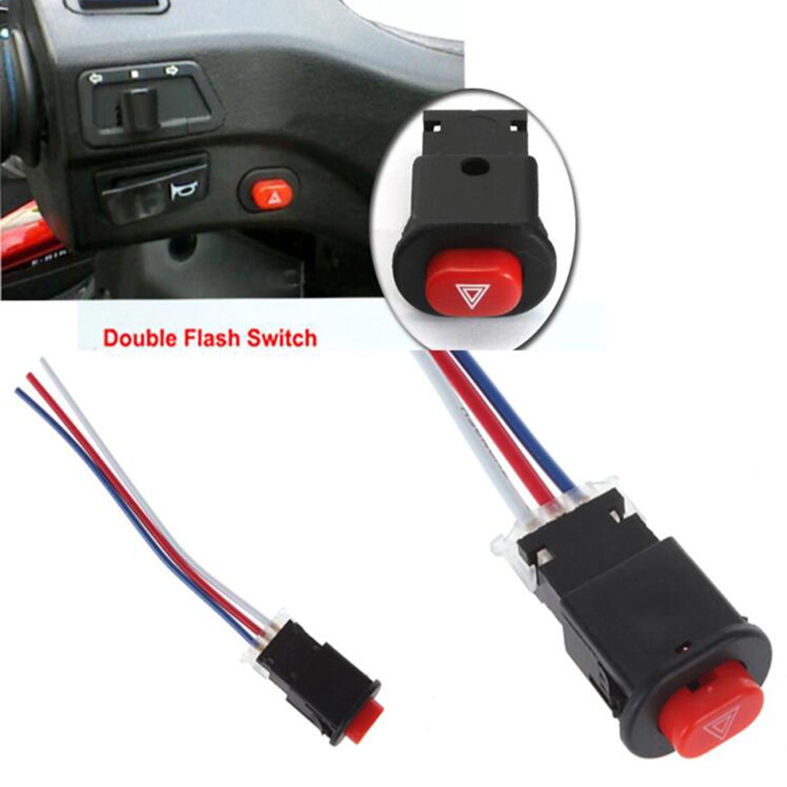 Motorcycle Hazard Light Switch Push Button Switch Controller Accessories Reliable Performance for Motorcycle ATV Handlebar