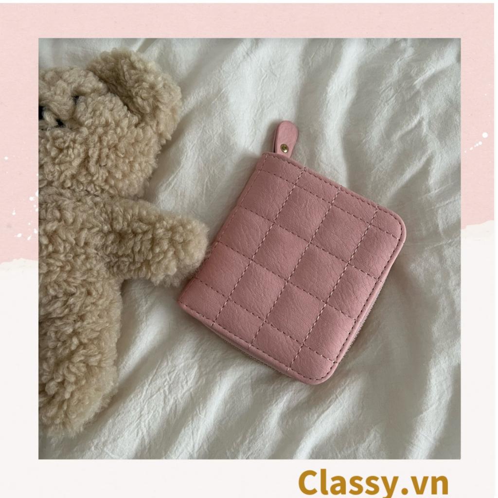 Ví nữ ngắn  Classy mini cầm tay da PU cao cấp T1165