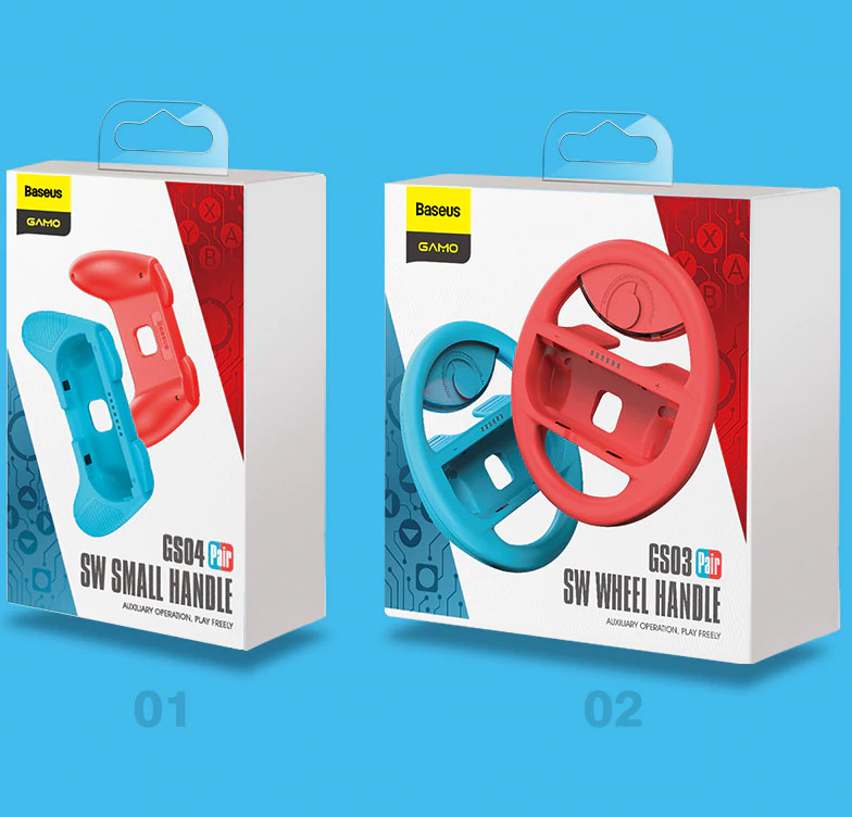 Bộ 2 vỏ bọc bảo vệ cho tay cầm chơi game Nitendo Switch hiệu Baseus GS03 / GS04 - Hàng nhập khẩu