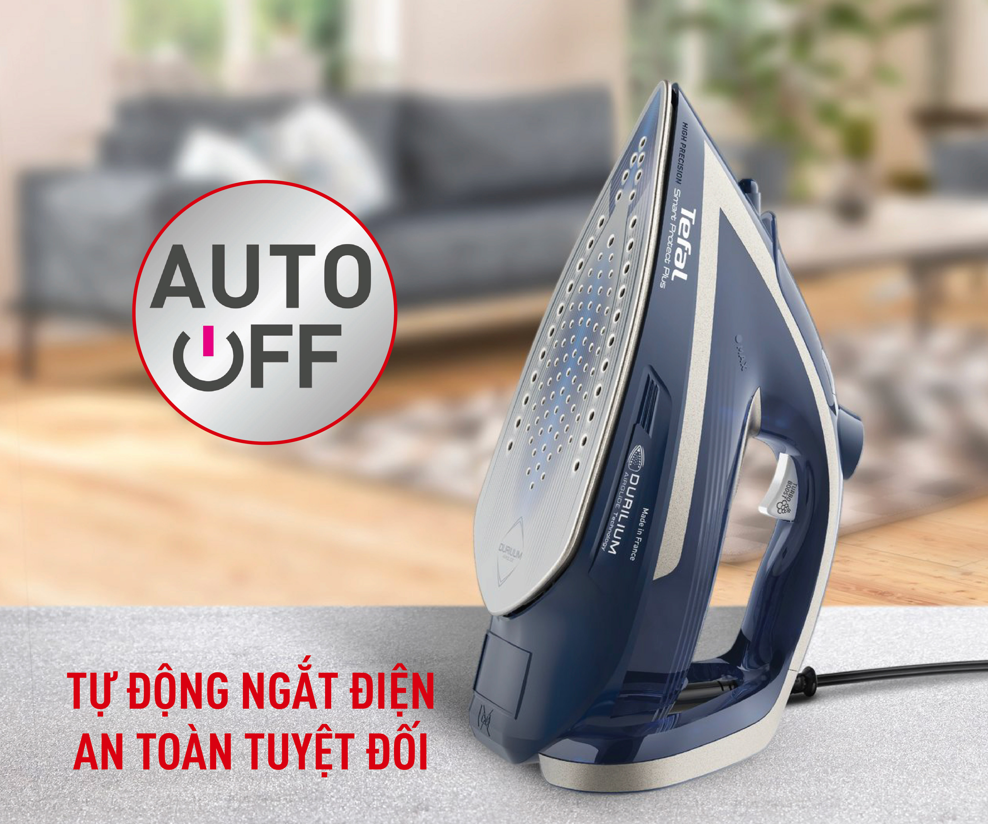 Bàn ủi hơi nước Tefal Smart Protect Plus FV6872E0 - 2800W - Hàng chính hãng