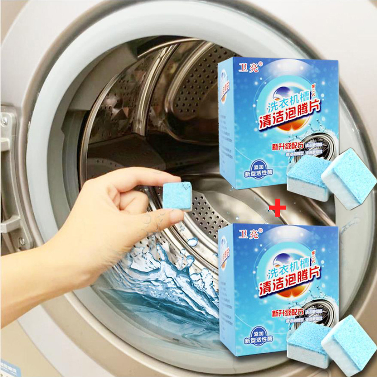 Viên tẩy lồng giặt công nghệ mới diệt khuẩn 99% và tẩy sạch cặn máy giặt