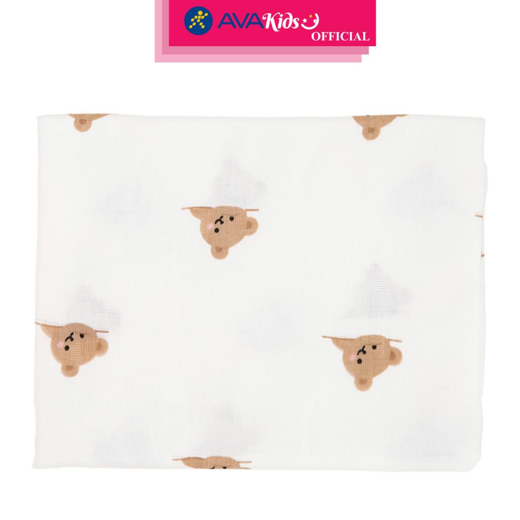 Khăn tắm cotton Bessla 2 lớp 90x100 cm - Gấu nghiêng mặt - Hàng Chính Hãng