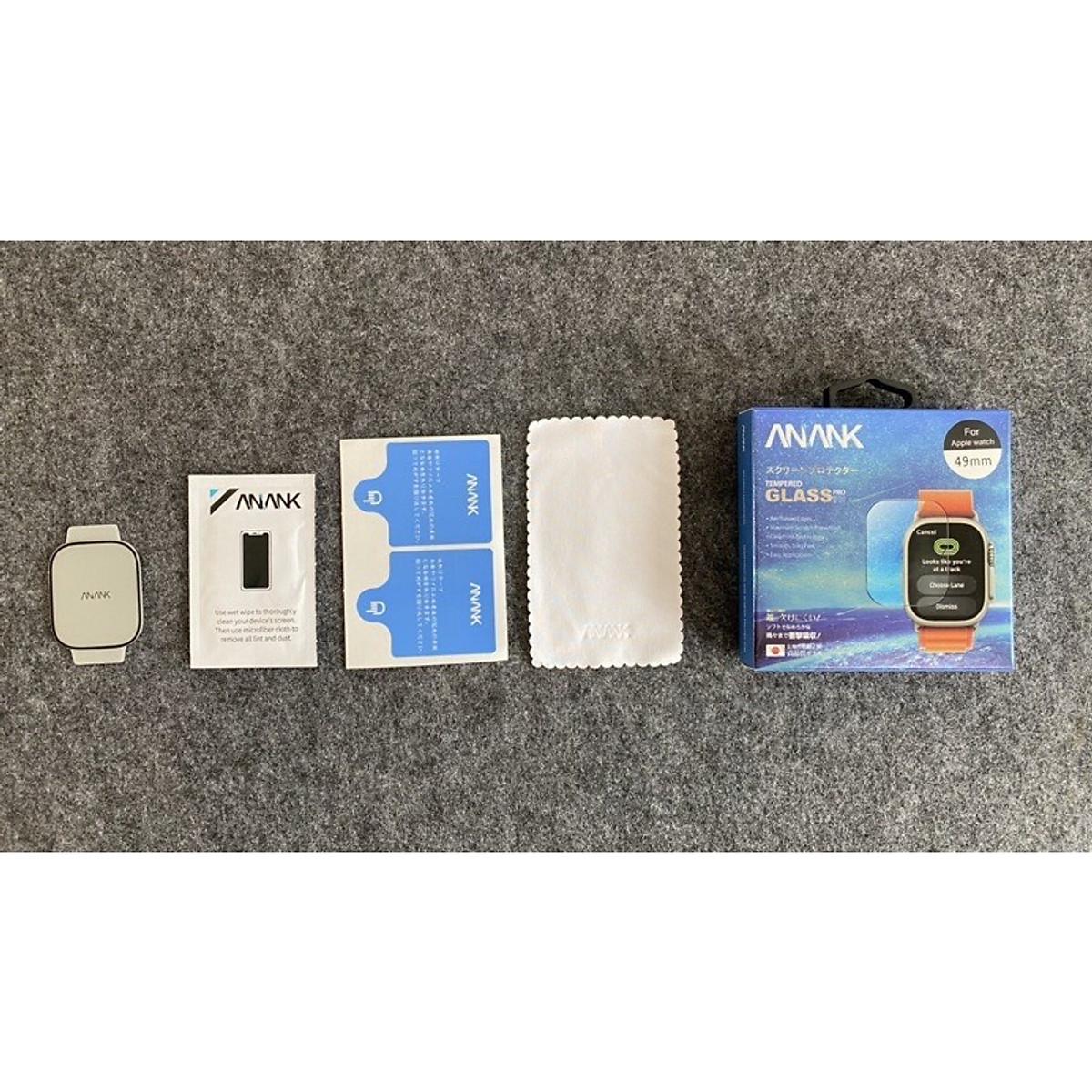 Kính cường lực dành cho Apple Watch Ultra và Ultra 2 - 49mm hiệu Anank 9H công nghệ nhật bản - hàng chính hãng