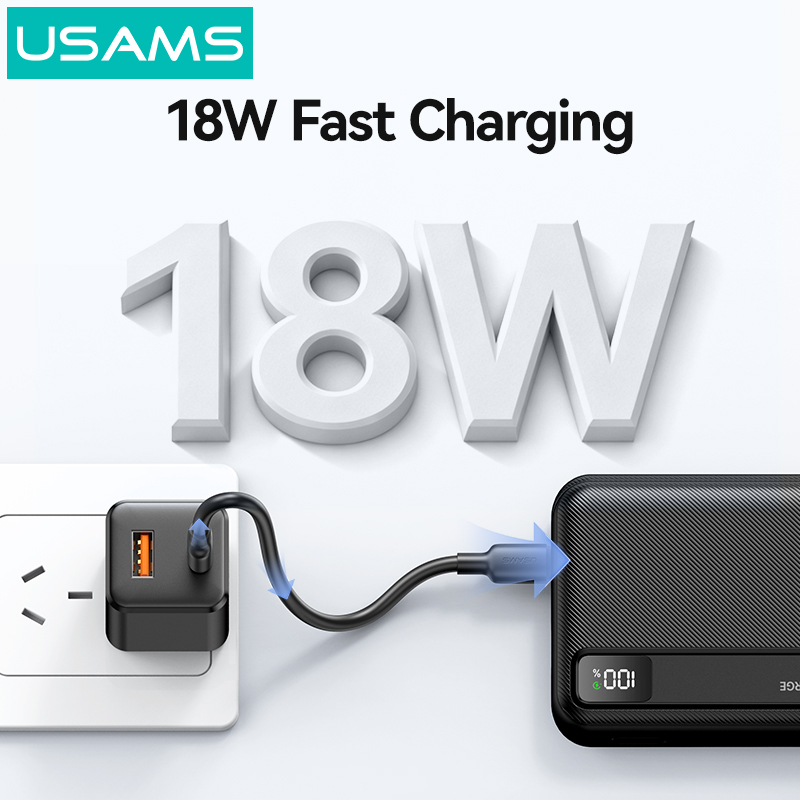 Pin sạc dự phòng Usams CD263 22.5W Fast Charging Power Bank 10000mAh - Hàng Chính Hãng