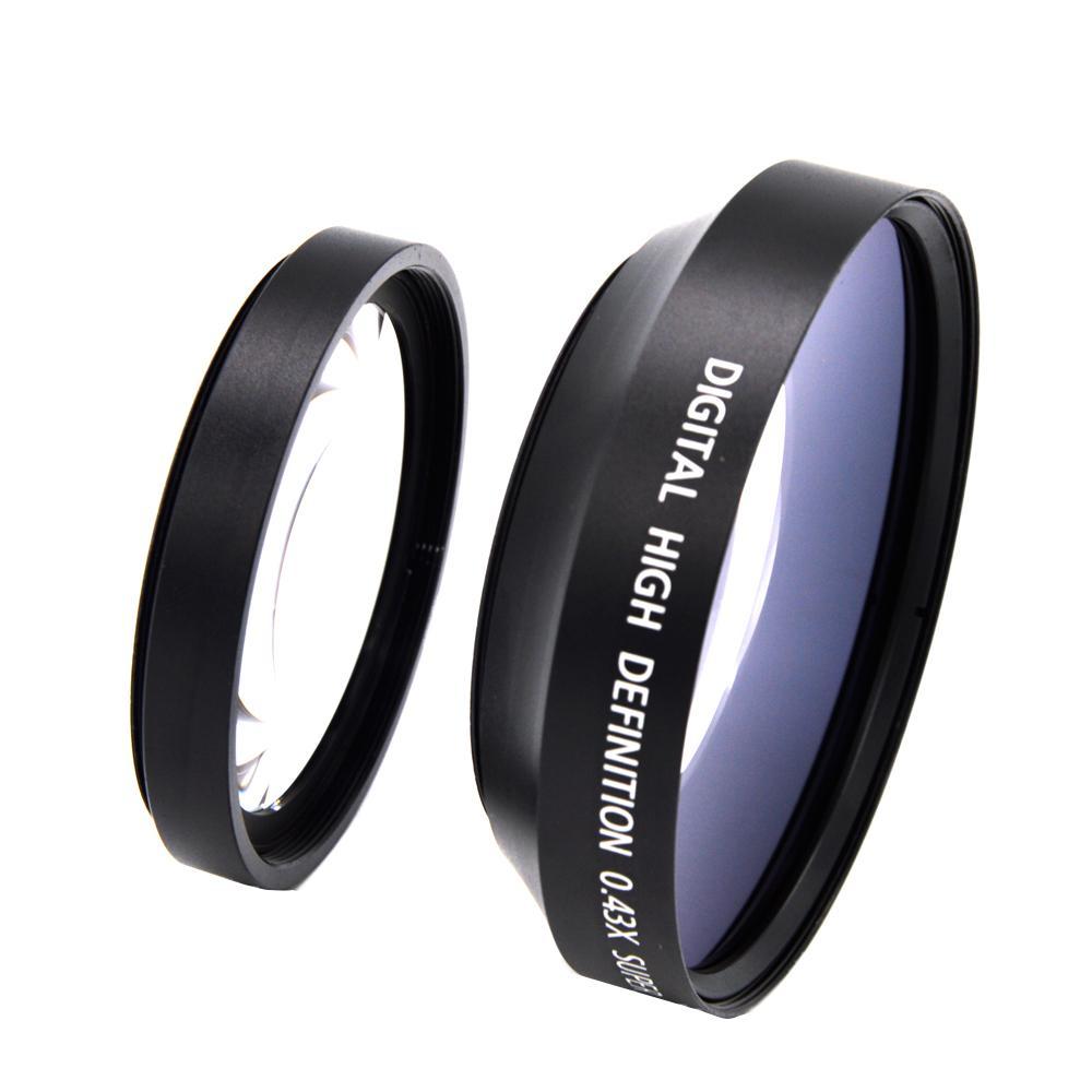 0.43x Wide Angle Lens Super High Resolution for 62mm Front Threads Camera