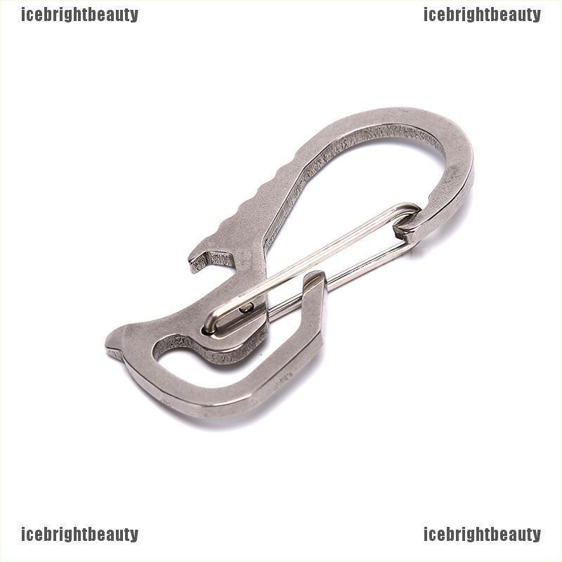 1 Móc Khóa Carabiner Bằng Thép Không Gỉ Tiện Dụng