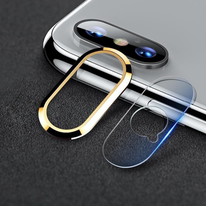 Combo Kính Cường Lực và Vòng Bảo Vệ Camera cho iPhone X, Xs Max