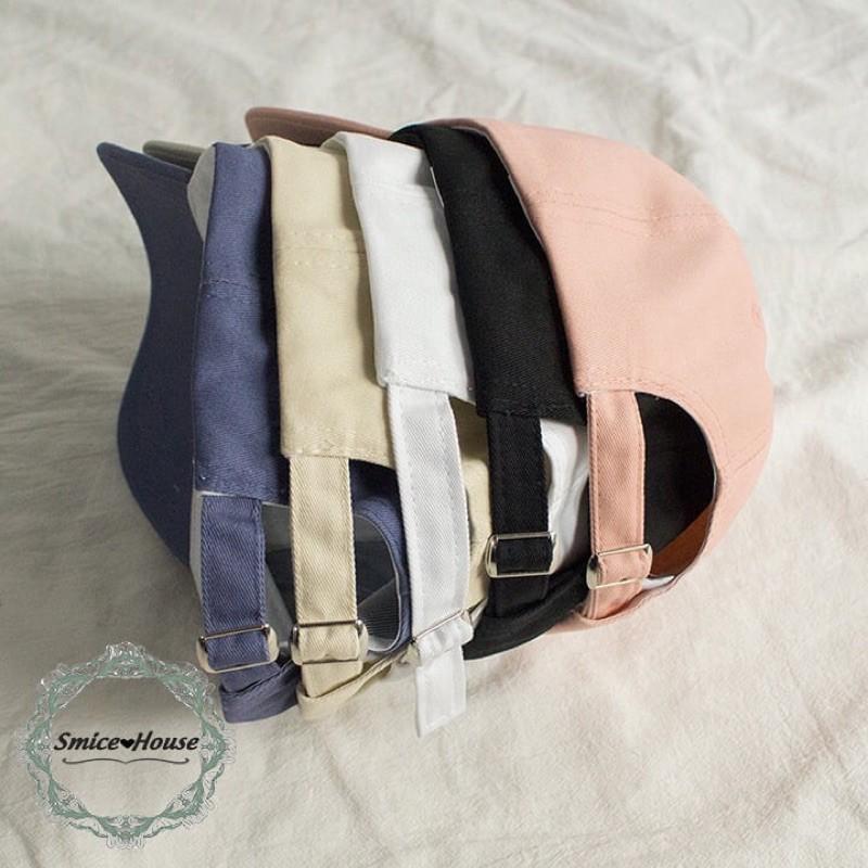 NÓN LƯỠI TRAI THỜI TRANG PHONG CÁCH HÀN QUỐC THÊU MẶT CƯỜI ĐƠN GIẢN CÓ THỂ ĐIỀU CHỈNH SIZE/ MŨ BÓNG CHÀY NAM NỮ - SMICE HOUSE