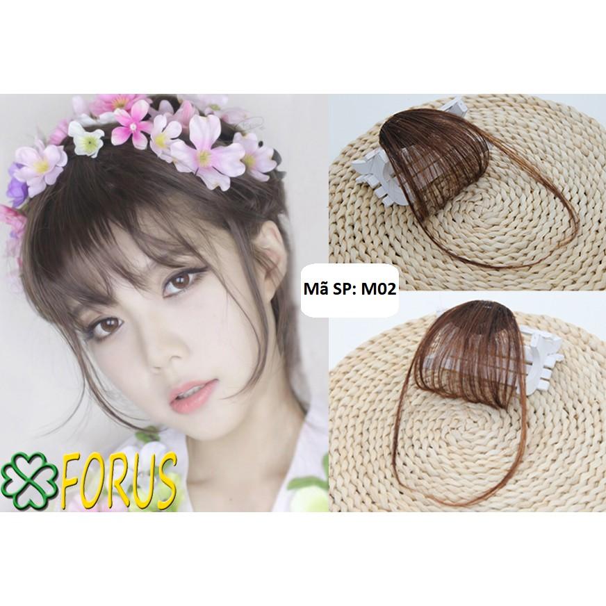 Tóc giả mái thưa mai thẳng M02
