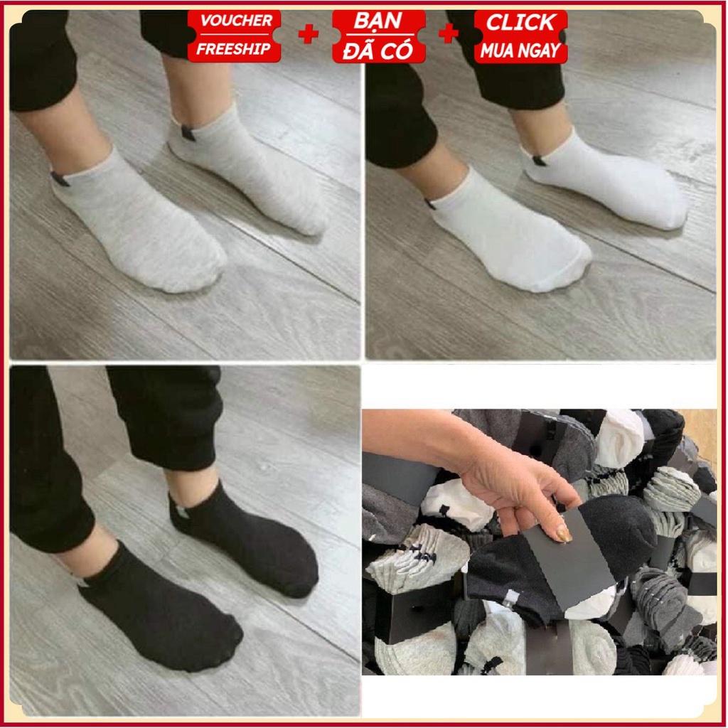 Tất Nam Nữ Trơn Cổ Ngắn. Vớ Nam Thời Trang Cao Cấp Chất Cotton 100% Co Giãn Thấm Tốt GC35