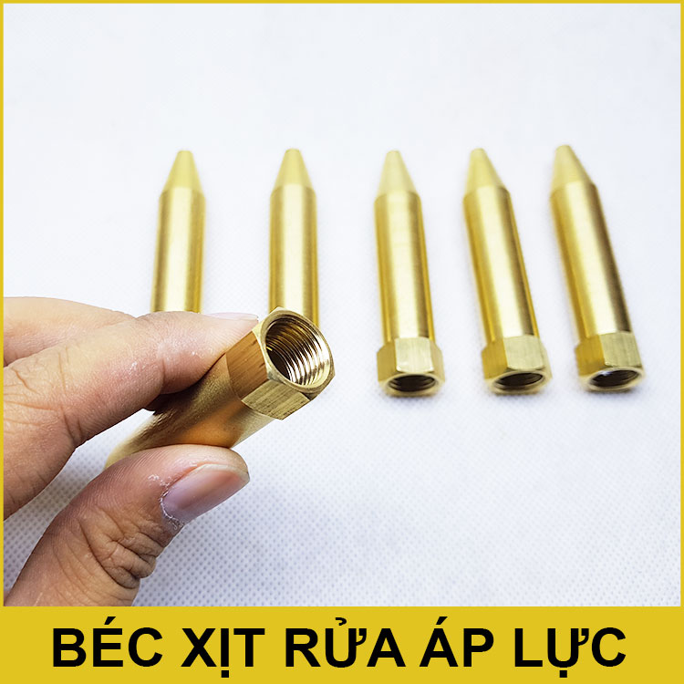 Béc đồng 1 tia xịt rửa xe máy lạnh 80mm