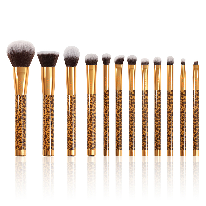 Bộ Cọ Docolor Leopard 12 Pieces Makeup Brush Set