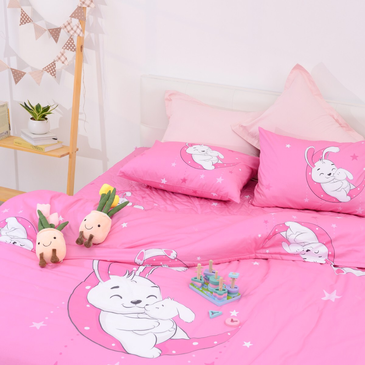 Bộ chăn ga gối trẻ em Sông Hồng chất cotton