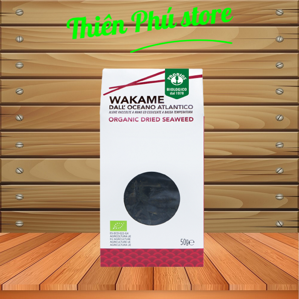 Rong Biển Wakame Hữu Cơ 50g ProBios Organic Wakame Seaweed