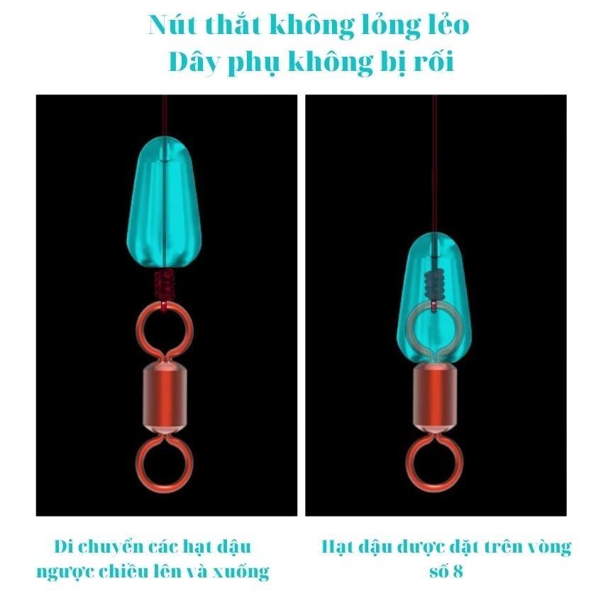 Trục Câu Đài K9 Săn Hàng Buộc Sẵn Cao Cấp. Dây Cước Tàng Hình Siêu Bền