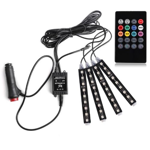 ĐÈN LED GẦM GHẾ YOBIS CÓ REMOTE LOẠI 9 LED CẢM BIẾN ÂM THANH