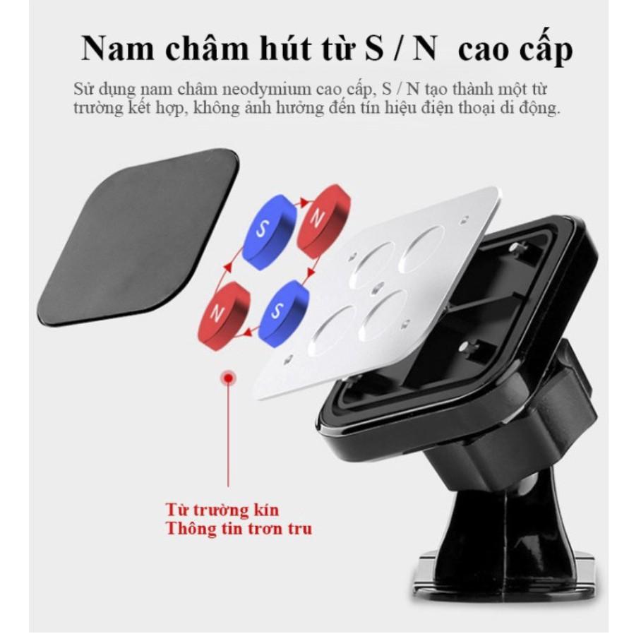 Đế kẹp từ tính nam châm cho điện thoại trên ô tô đa chức năng