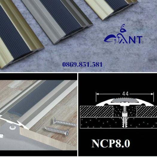 Nẹp nhôm mặt bằng, nẹp nhôm, nẹp chống trơn trượt bậc thang nhôm dễ thi công, giá rẻ