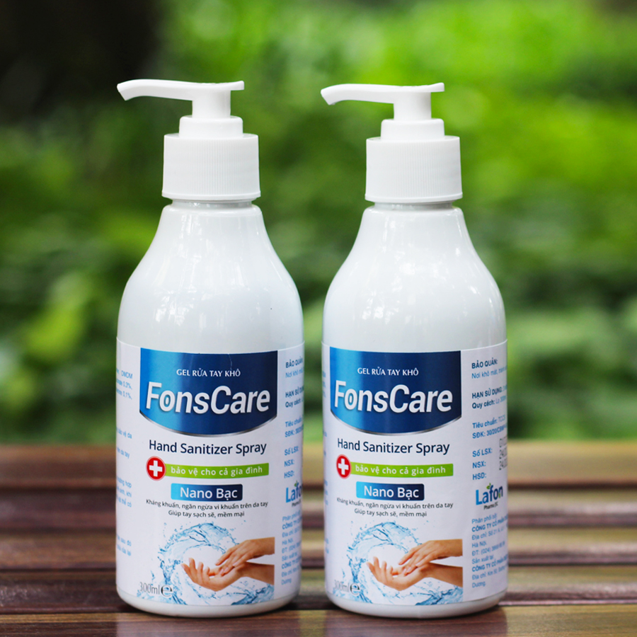 Gel rửa tay khô sát khuẩn nhanh với Nano Bạc Fons Care 500ml