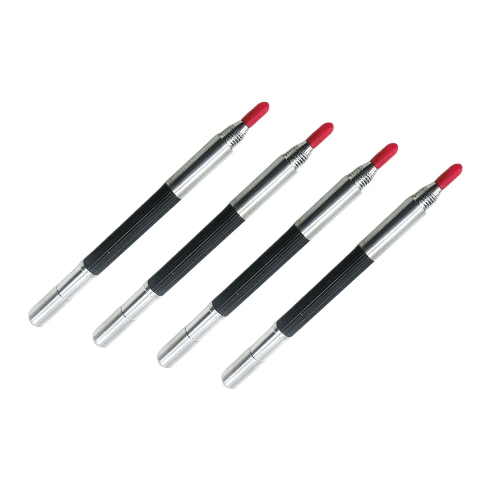 4 Pieces Portable Hardness Engraving Pen Double Head Glass Marker Multifunctional Tungsten Carbide Tip Scriber Pens for Wood Metal Glass