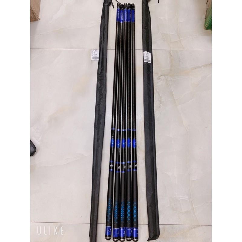 Cần câu tay dài 6m3 loại 1 siêu nhẹ handing x9 cá 1 đến 8kg y như hình tải tính 2kg
