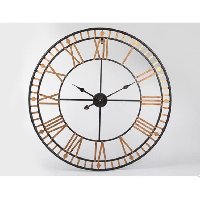 WALL CLOCK Đồng hồ tròn vàng 6164G