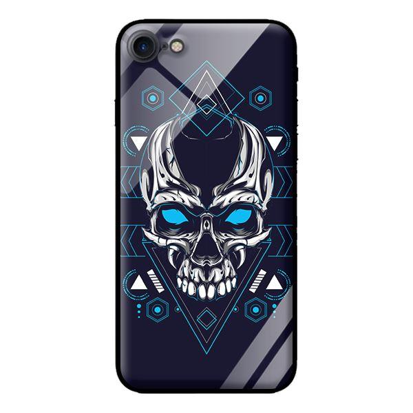 Ốp lưng kính cường lực cho iPhone 8 Đầu Lâu - Hàng chính hãng