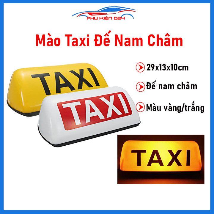 Mào taxi có đế nam châm có đèn kích thước 29cmx10cmx13cm