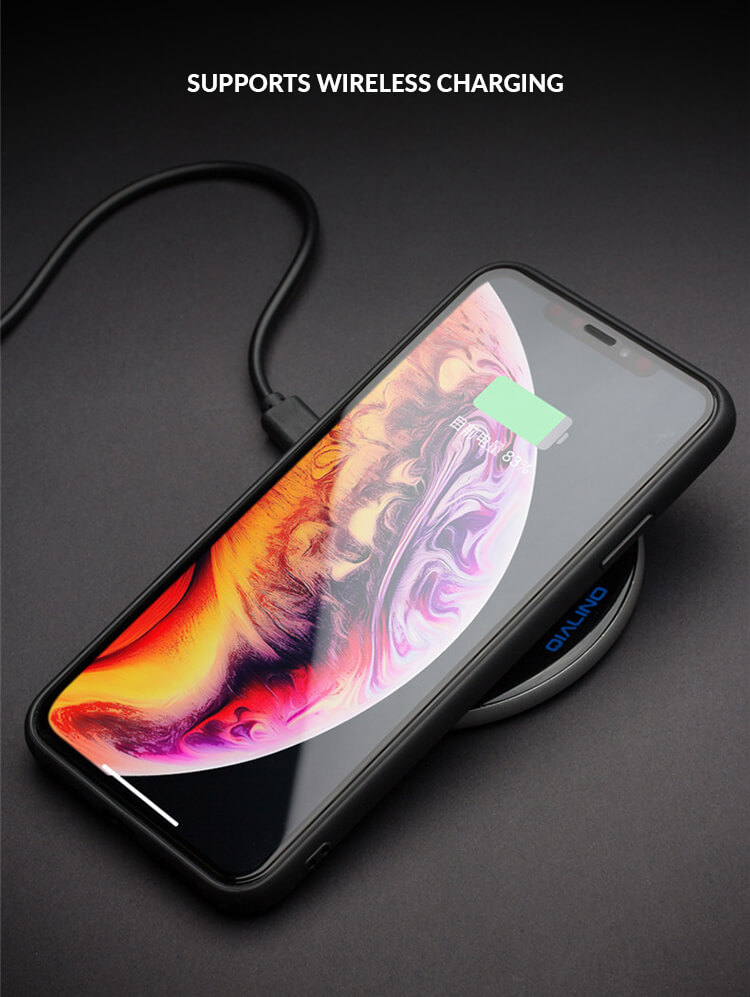 Ốp lưng da Qialino dành cho iPhone Xs Max - Hàng chính hãng