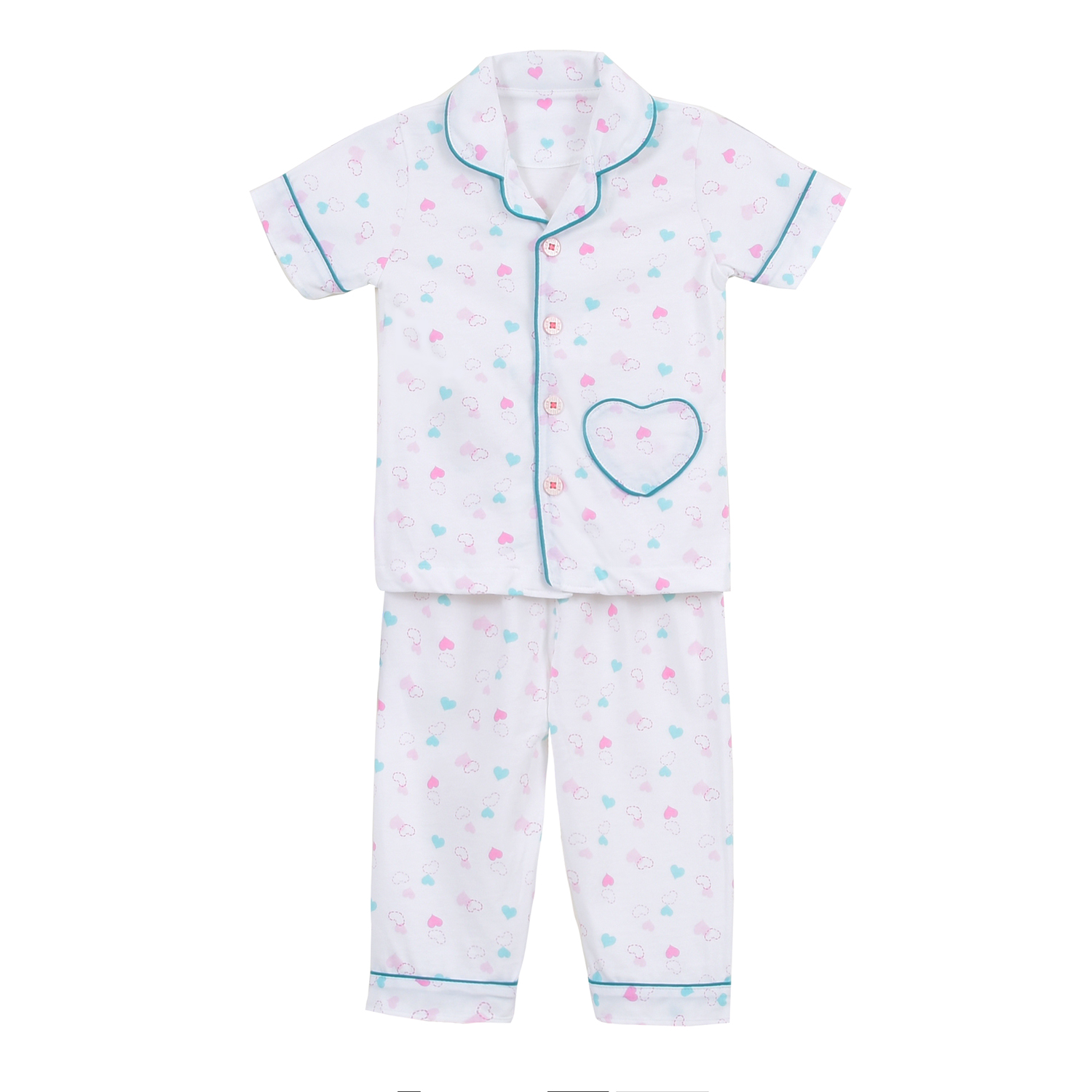 BỘ PYJAMAS TAY NGẮN BÉ GÁI 1149- HELLO BB