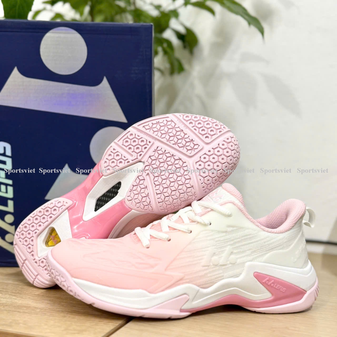 Giày Pickleball, cầu lông Lefus L038 mầu mới - Đế đệm hơi giảm chấn
