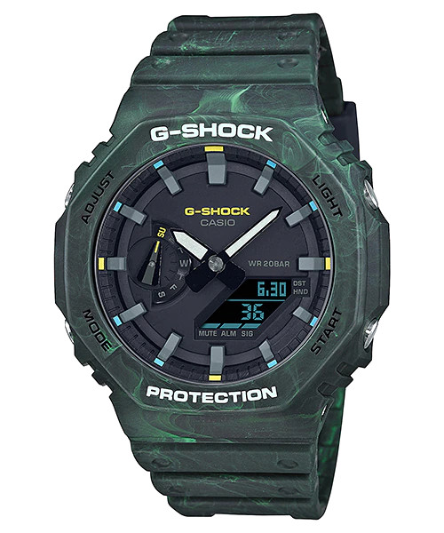 Đồng Hồ Nam Dây Nhựa Casio G-Shock GA-2100FR-3ADR Chính Hãng - GA-2100FR-3A