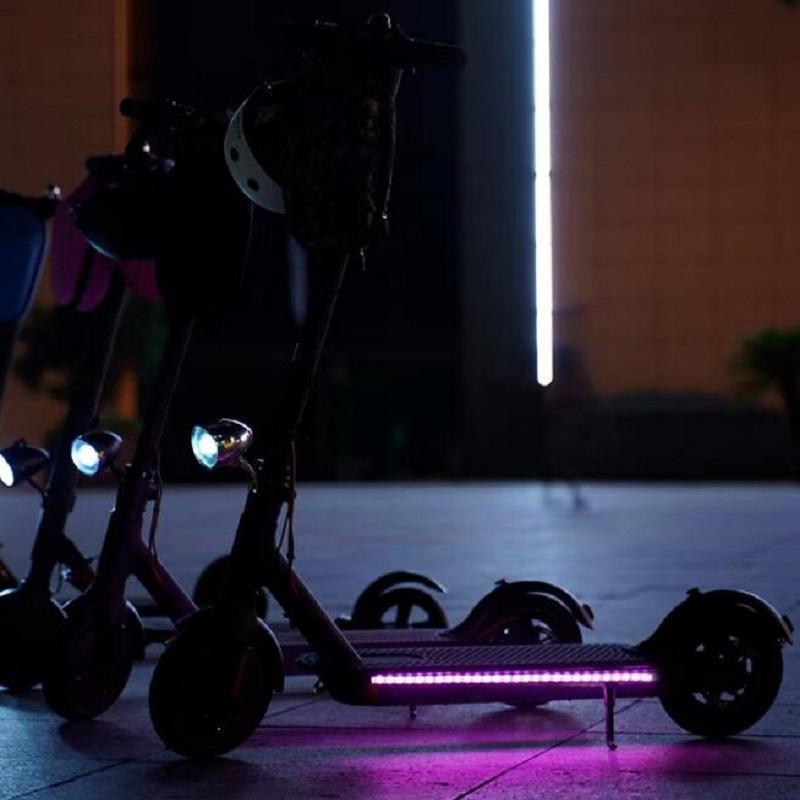 Chống Thấm Nước Dây Đèn LED Đèn Pin Thanh Đèn Cho Xiaomi M365 Pro 1S Xe Điện Ván Trượt Đêm Khung Xe Ánh Sáng