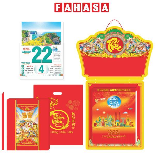 Lịch Bloc Cực Đại - Phong Cảnh Thế Giới - Bảng Treo Metalize - 25 x 35 cm - TĐ13