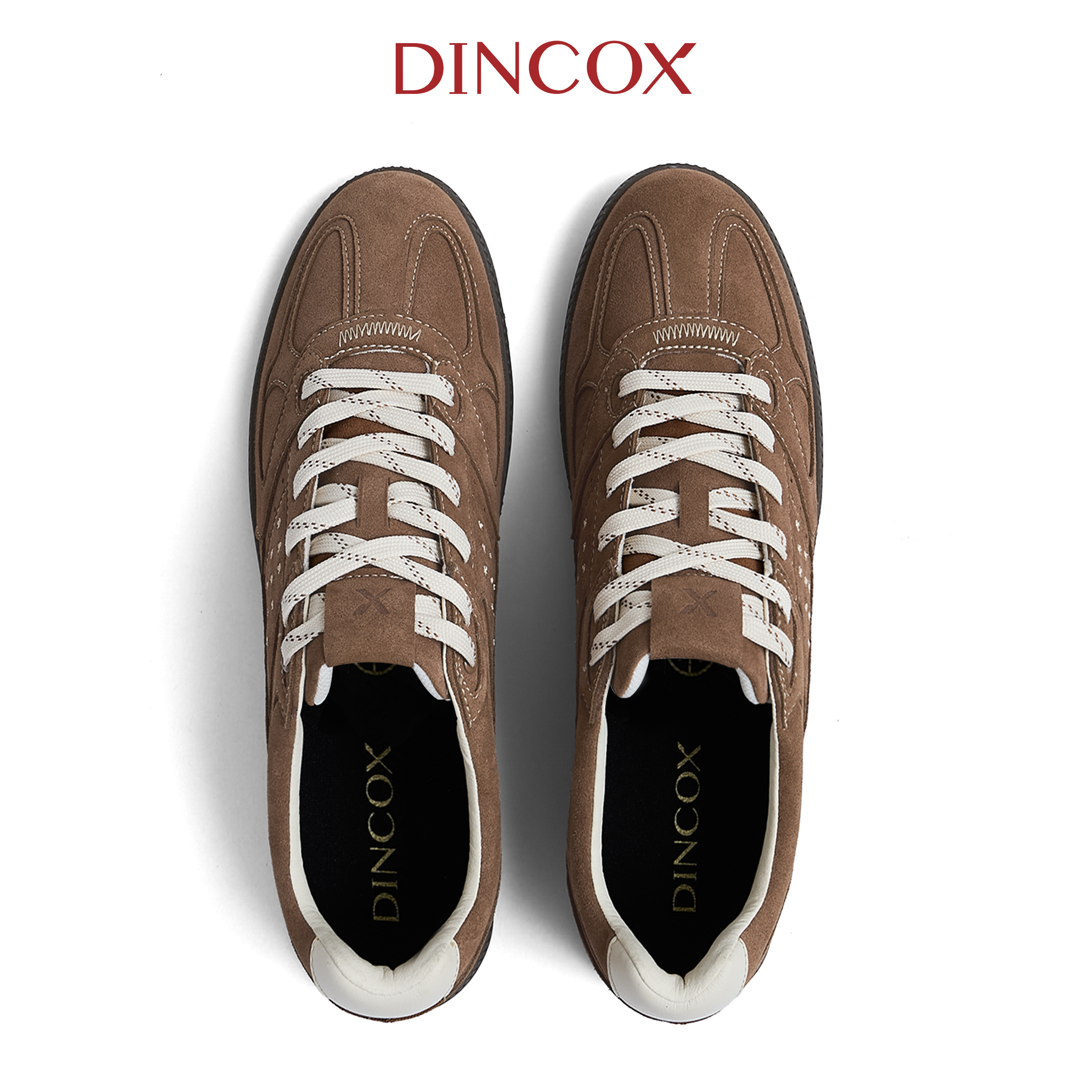 [NEW ARRIVAL] Giày Sneaker Nam Nữ Da Suede Cao Cấp Dincox Shoes DC50 RUSTY