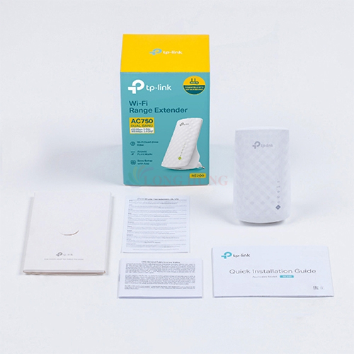 Bộ mở rộng sóng Wifi TP-Link AC750 Mesh Range Extender RE200 - Hàng chính hãng