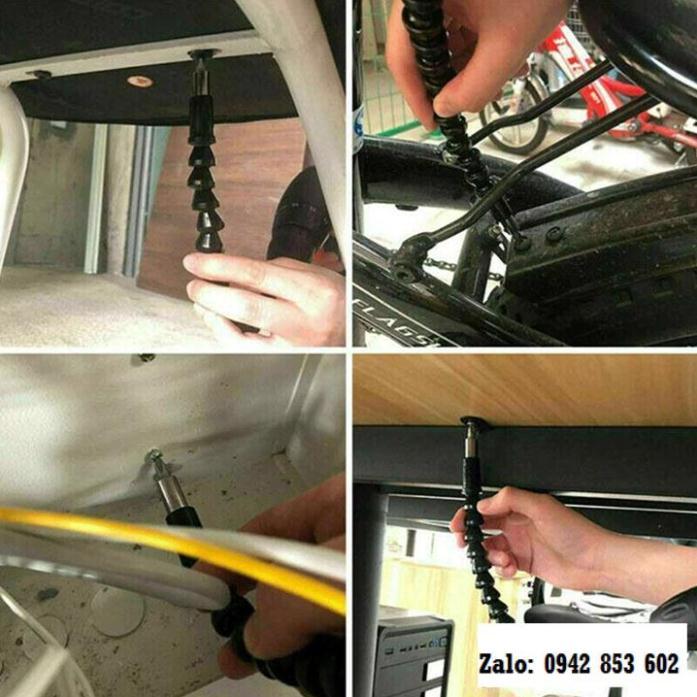 Đầu chuyển hướng bắt vít máy khoan, dây nối dài mũi khoan tiện lợi