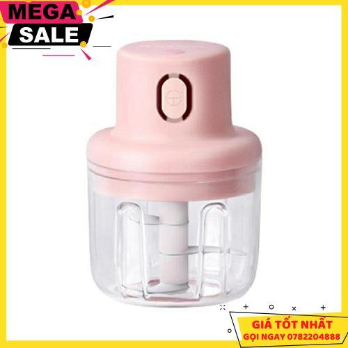 Máy Xay Mini Cầm Tay Đa Năng Sạc Pin Cao Cấp Xay Tỏi Ớt, Hành, Rau Củ Quả Dung Tích 250Ml - Giao Hàng Toàn Quốc