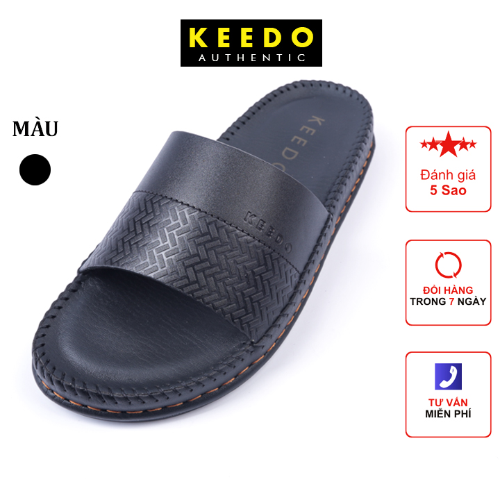 Dép da nam cao cấp siêu bền KEEDO PK011