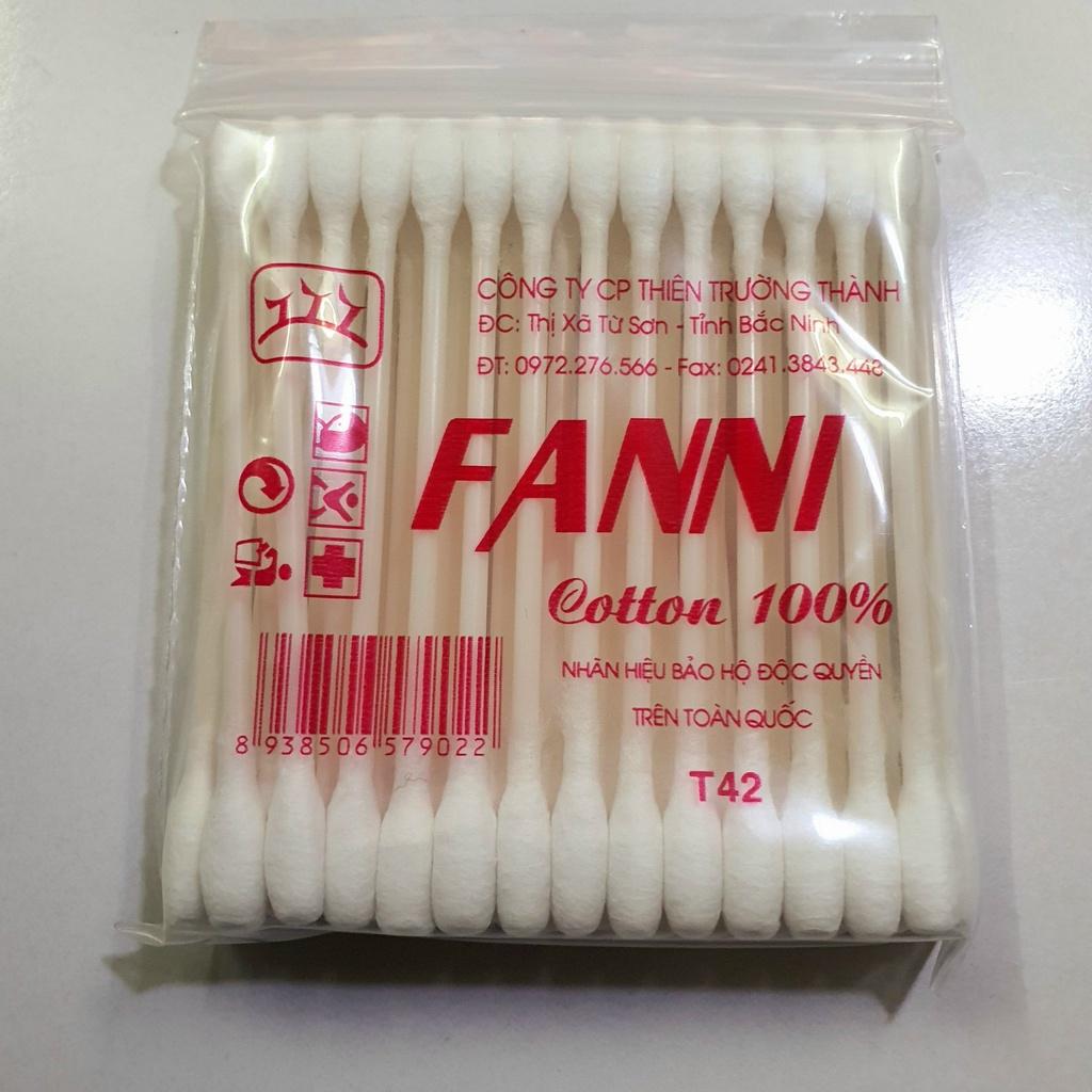 Sét 12 Gói Tăm Bông Lấy Ráy Tai Cho Người Lớn Trẻ Em Fanni H059