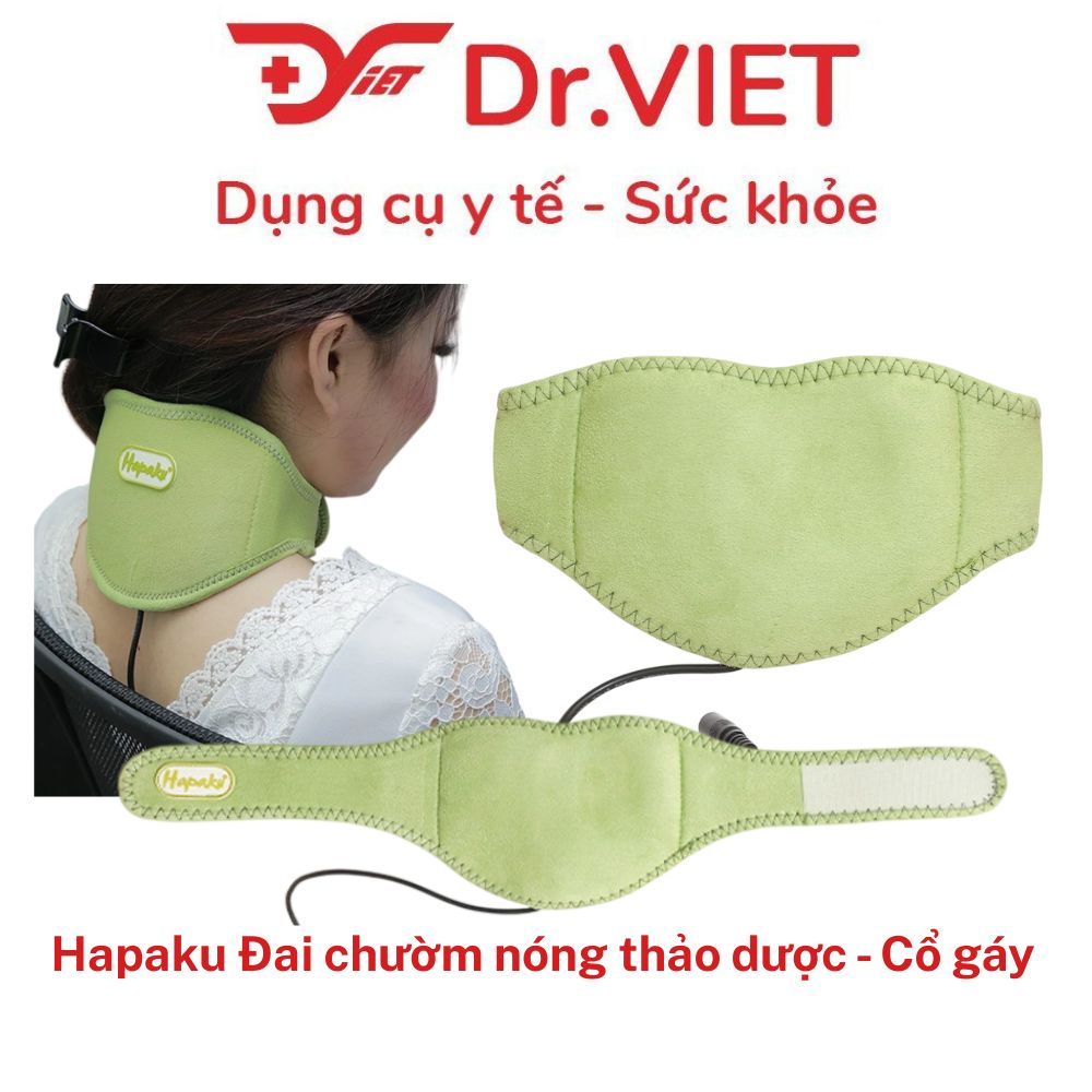 Đai chườm nóng thảo dược Cổ gáy Hapaku Giảm đau, Thư giãn, Ngủ ngon