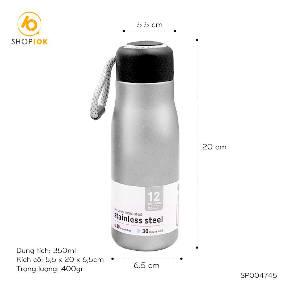 Bình giữ nhiệt cao cấp, bình nước thể thao kiểu dáng Nhật Bản 350ml - SP004745