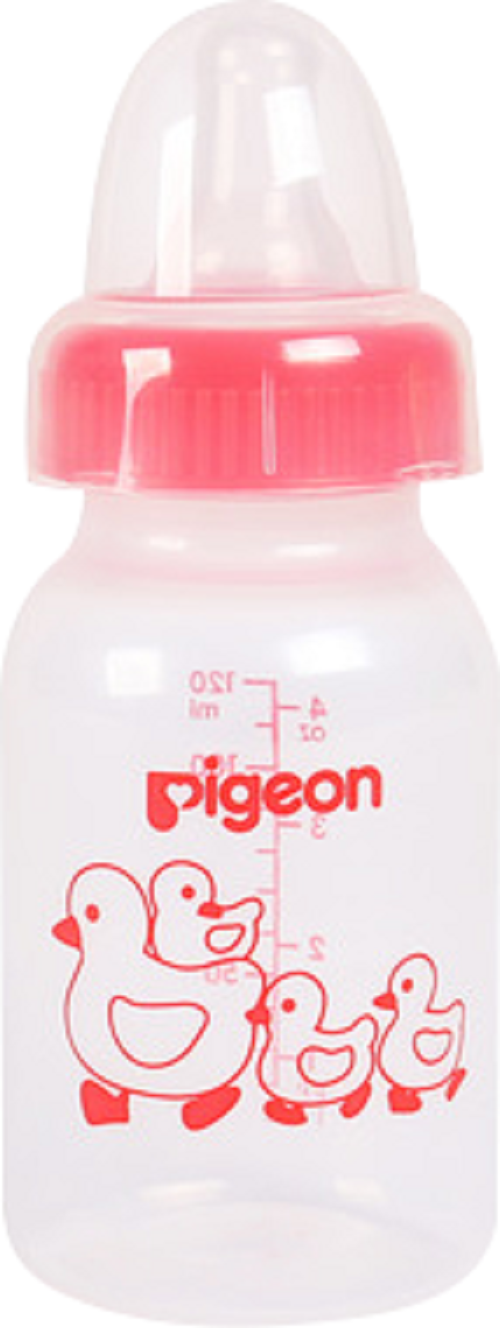 Bình sữa cổ hẹp PP tiêu chuẩn vịt Pigeon 120ml (2018)