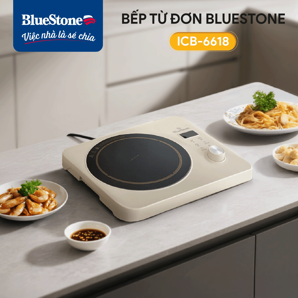 Bếp từ đơn BlueStone ICB-6618 2000W - Hàng chính hãng